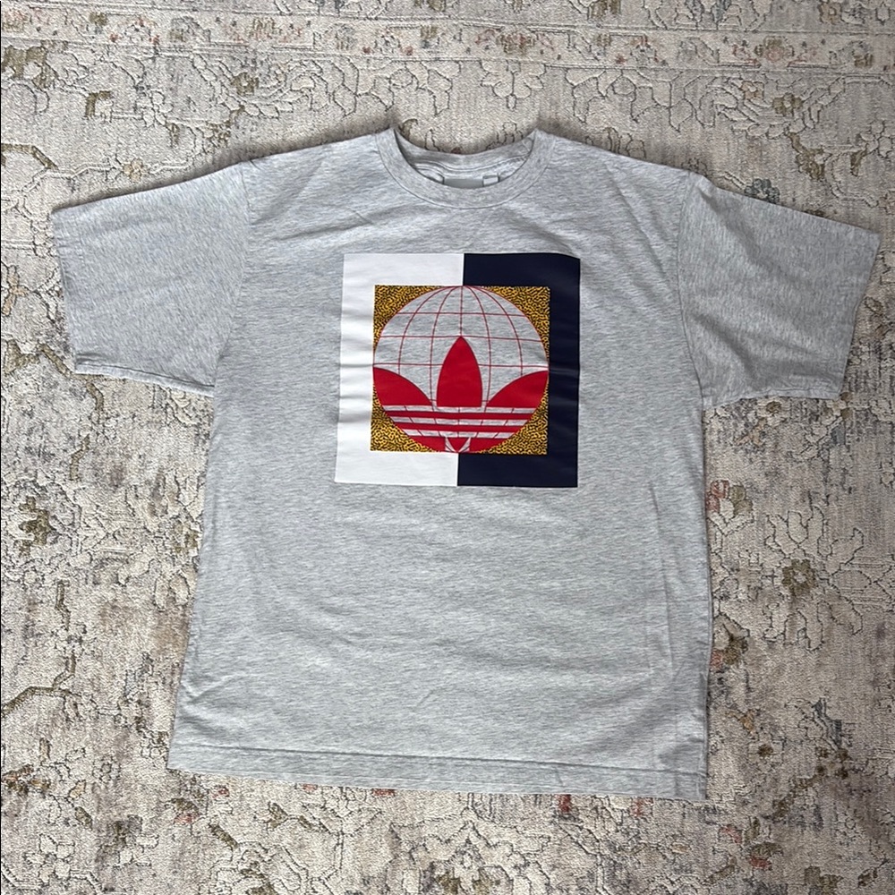 Adidas Gray Crew Neck T-Shirt